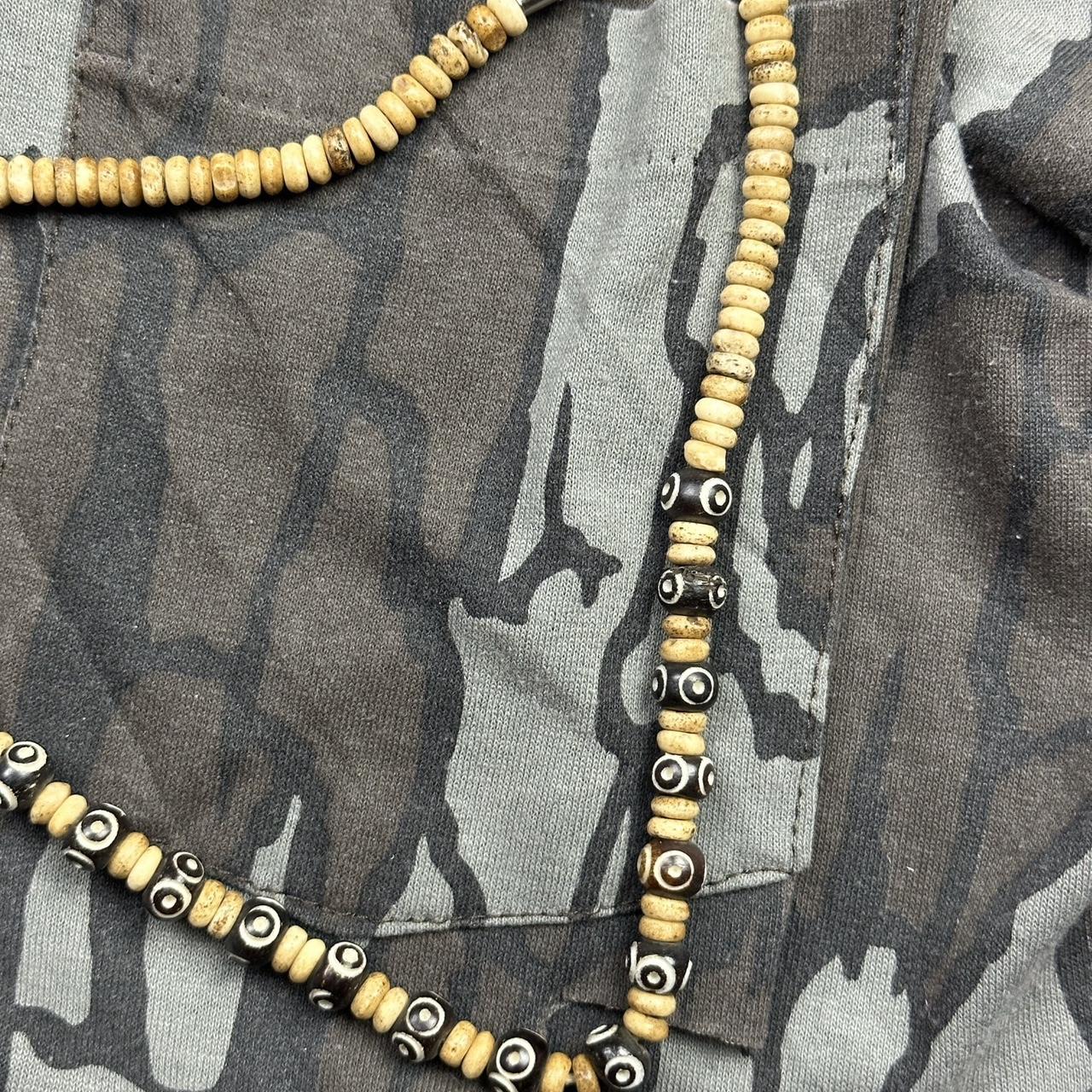 TIKI WOODEN BEADED NECKLACE