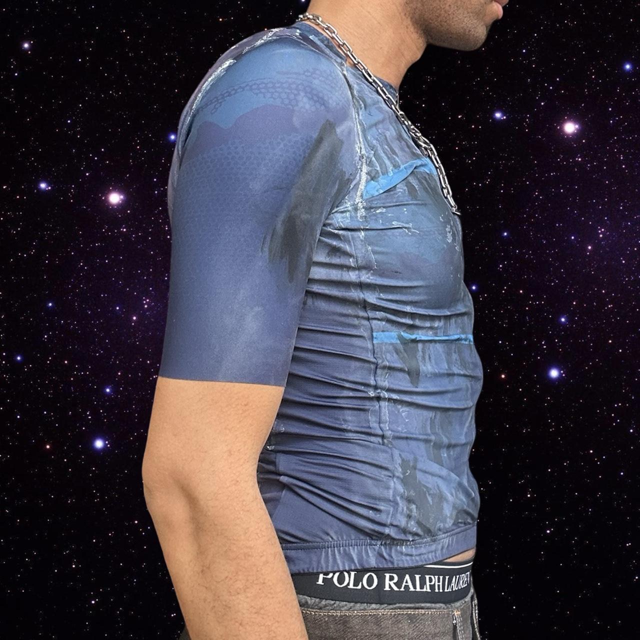 ASTROBOI* x Oakley Blue Painted Cycling Jersey - right