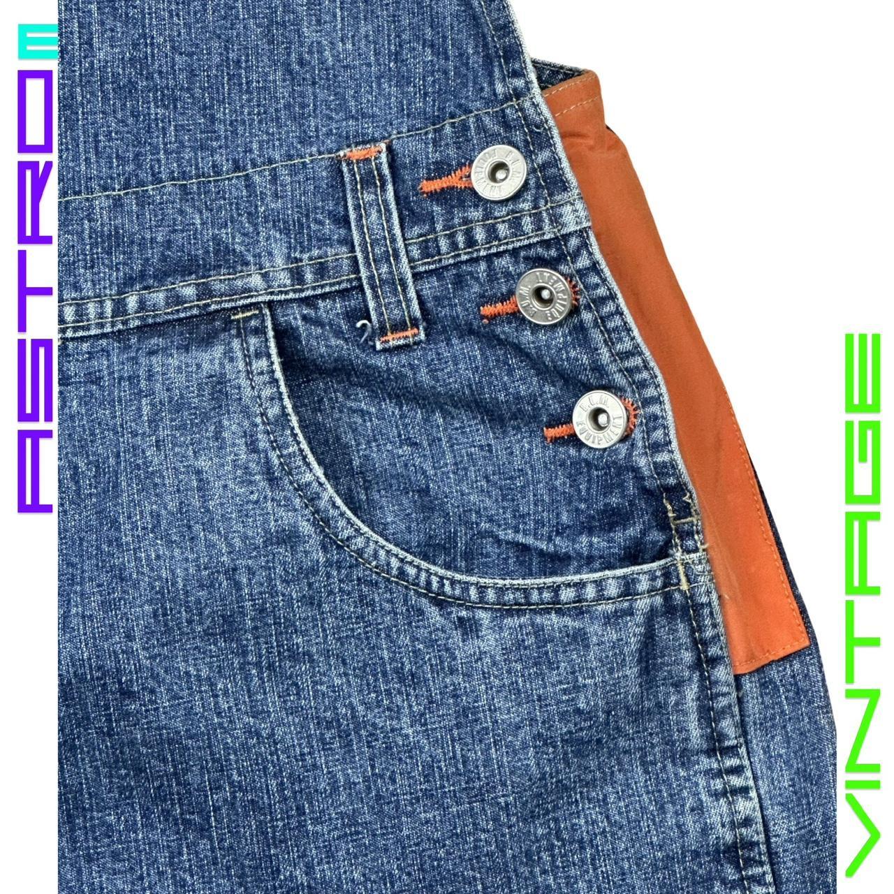 VINTAGE BUM EQUIPMENT DENIM SHORT OVERALLS