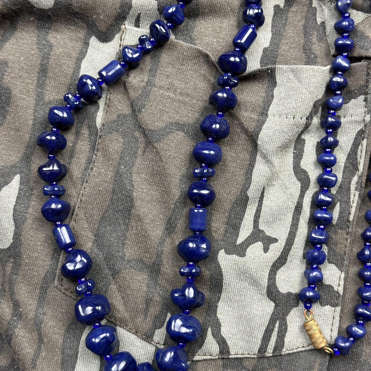 NEPTUNE BLUE BEADED NECKLACE