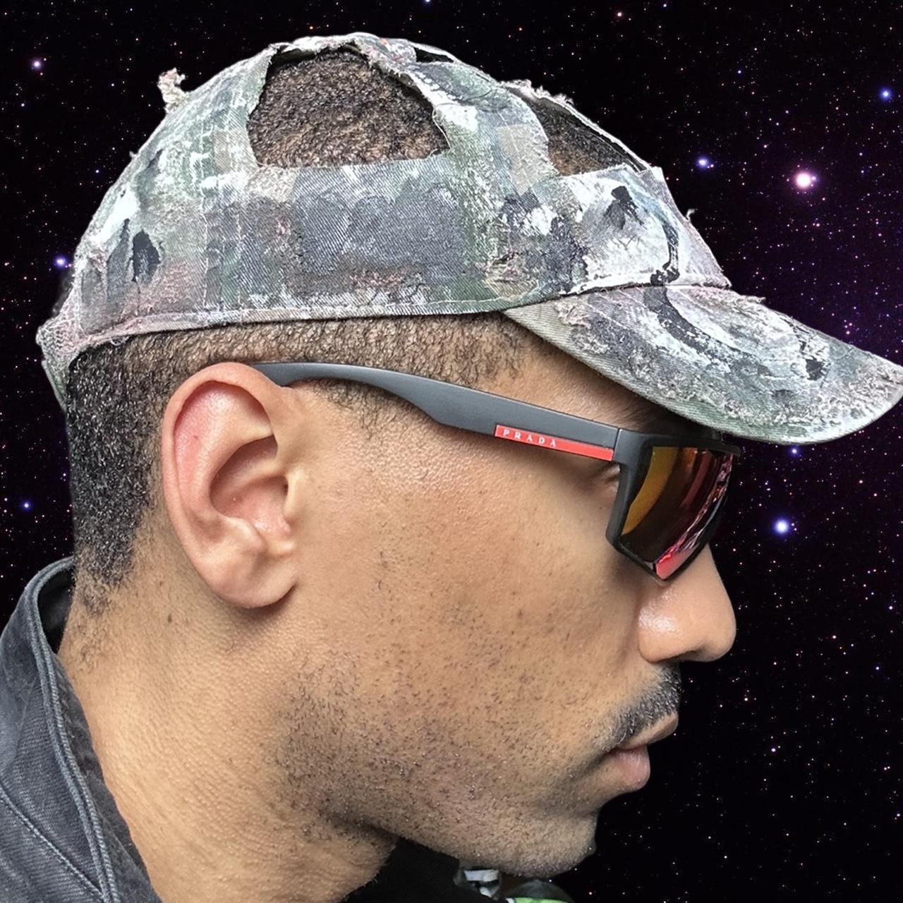ASTROBOI* 'MM6' Brown Camo Cut-Out Hat - right