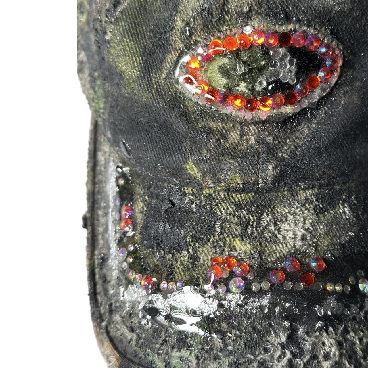 ASTROBOI* Mossy Oak Brown Real Tree Rhinestone Resin Hat - flat front