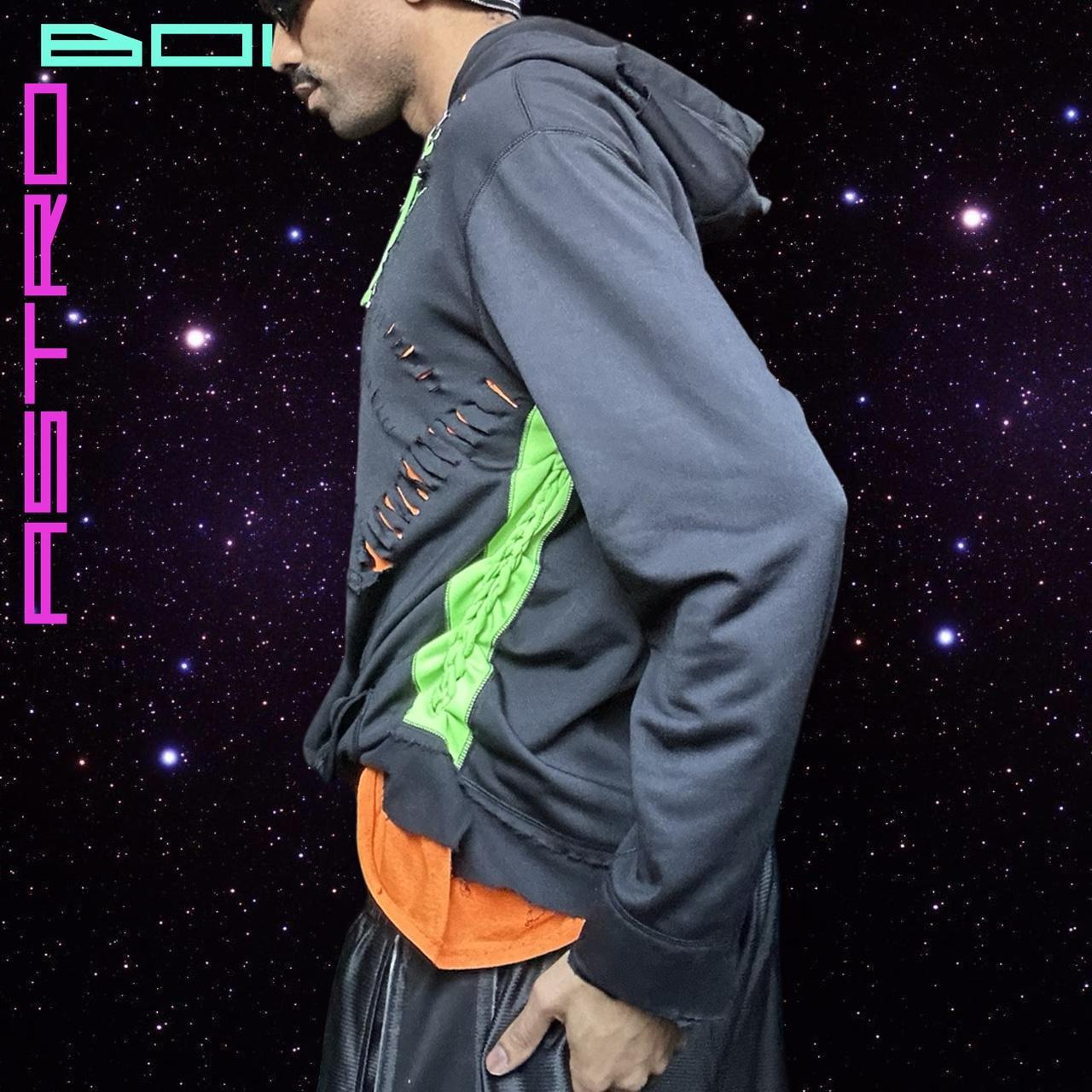 ASTROBOI* x Nike Pro Custom Black Braided Hoodie - XL