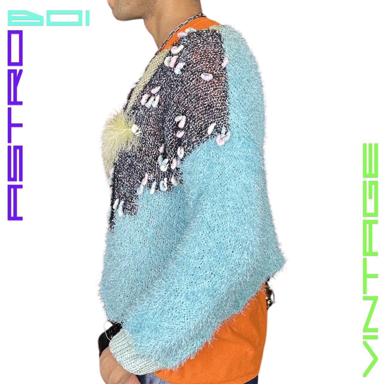 VINTAGE UGLY BLUE SWEATER