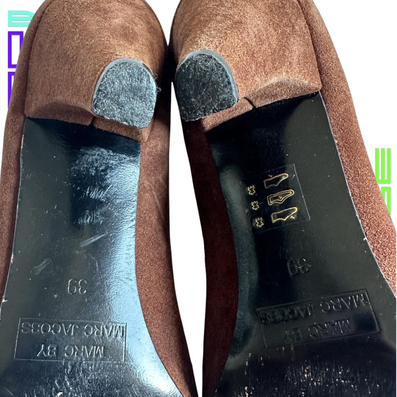 VINTAGE MARC BY MARC JACOBS BROWN SUEDE BOW HEELS_ 39