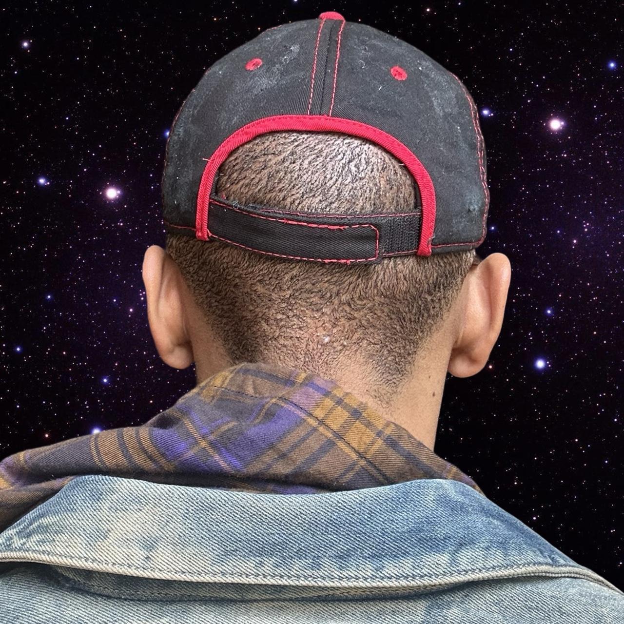 ASTROBOI* 'Heating + Cooling' Black Pierced Rhinestone Hat