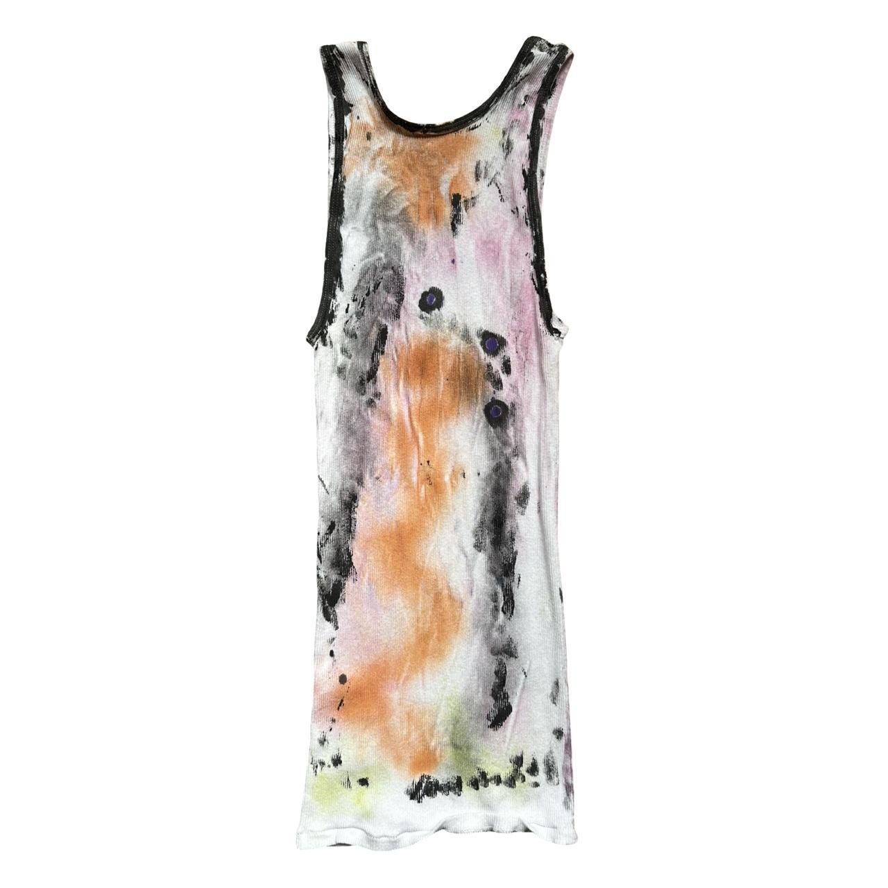 ASTROBOI* x Hanes 'HEAVEN' White Graphic Print Tank Top - flat back