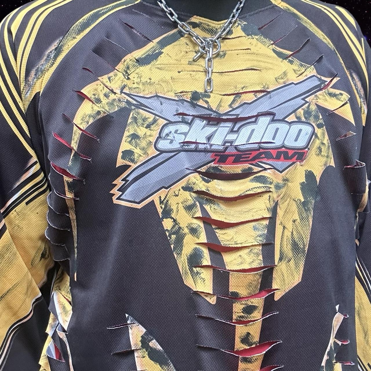 ASTROBOI* x Ski-Doo Black/Yellow Painterly Motocross Jersey - details 3