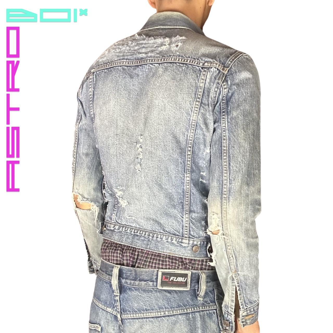 ASTROBOI* GAP DISTRESSED DENIM JACKET _ SMALL