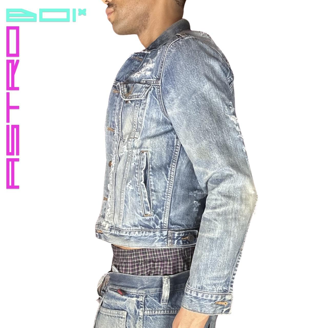 ASTROBOI* GAP DISTRESSED DENIM JACKET _ SMALL