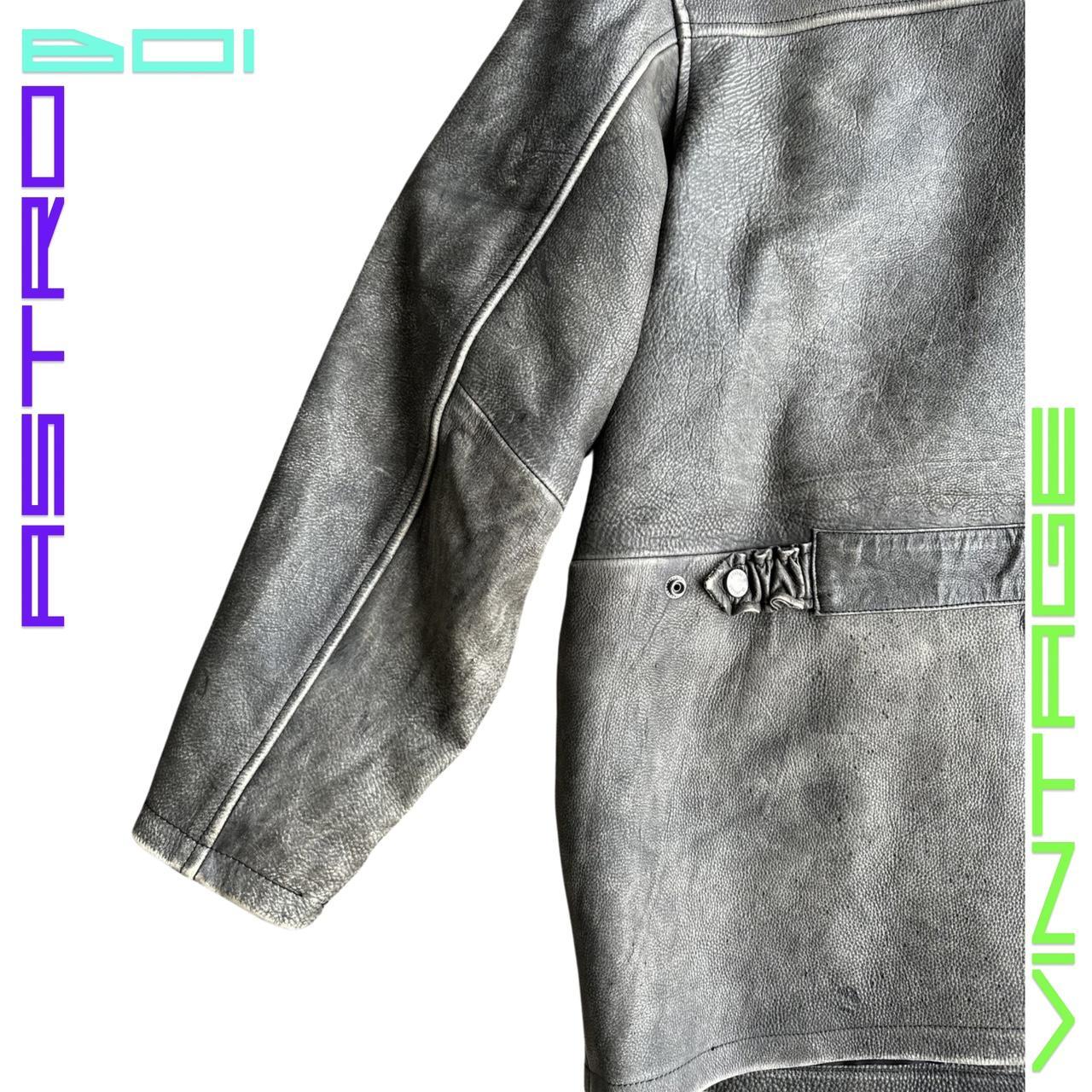 M.JULIAN BY WILSONS LEATHER ANTIQUE GRAY LEATHER JACKET _ XL