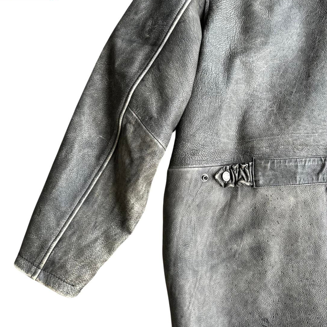 M.JULIAN BY WILSONS LEATHER ANTIQUE GRAY LEATHER JACKET _ XL