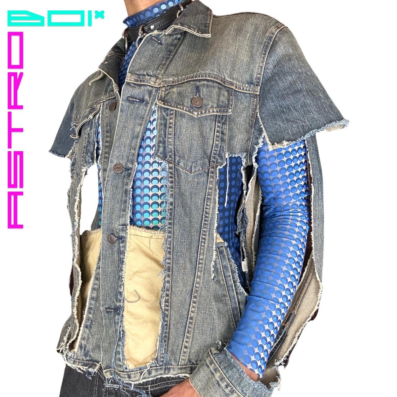 ASTROBOI* DECONSTRUCTED SAMURAI DENIM JACKET _ XL