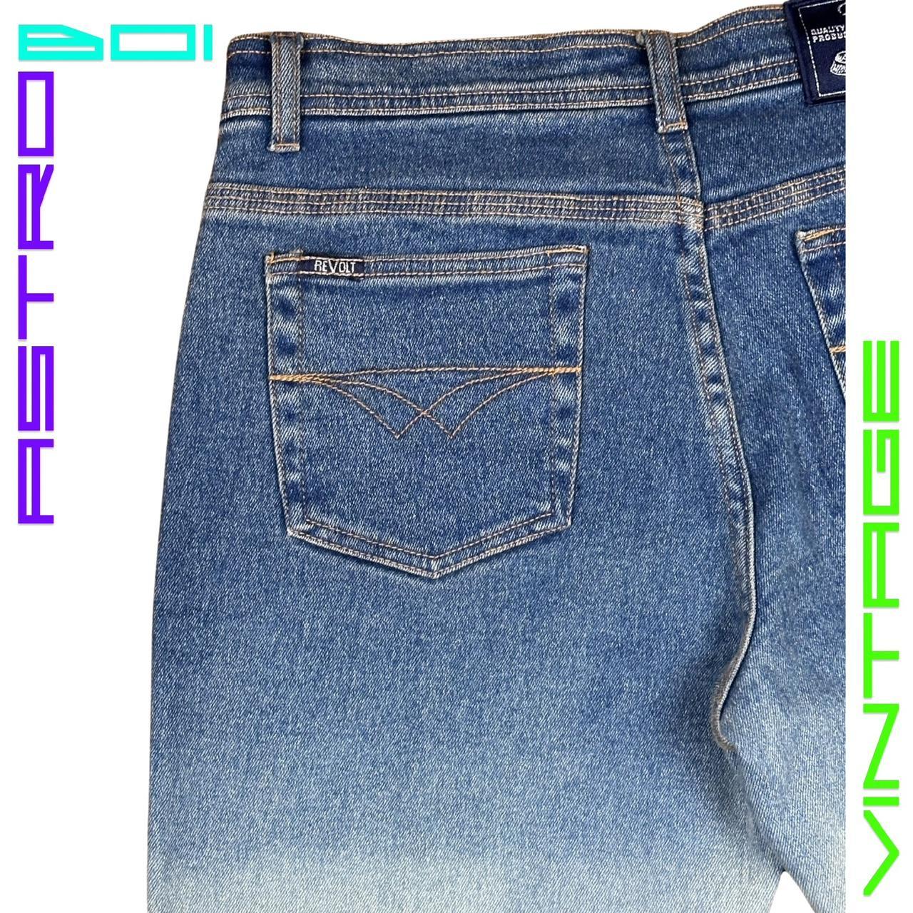 VINTAGE REVOLT DEAD-STOCK FADED DENIM GLITTER JEANS