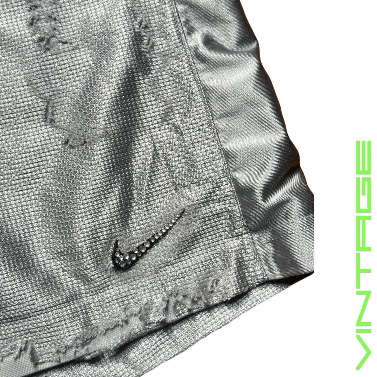 Nike Distressed Silver Rhinestone Basketball Shorts - logo 2