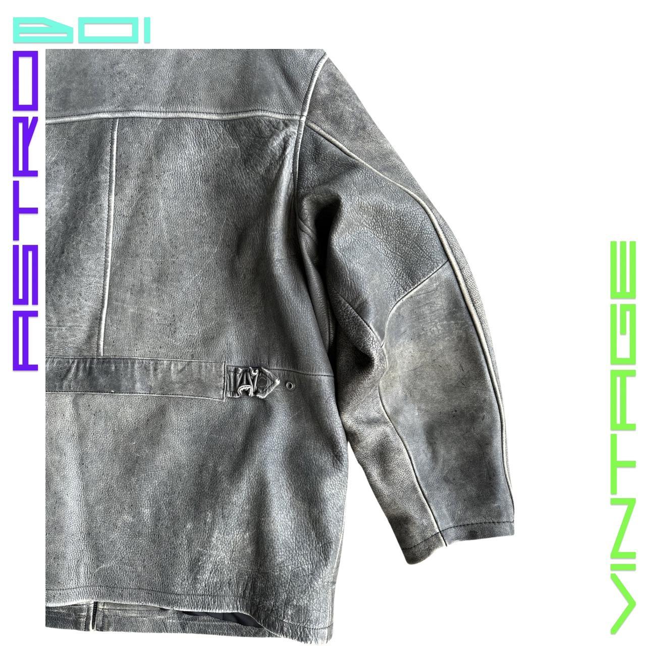 M.JULIAN BY WILSONS LEATHER ANTIQUE GRAY LEATHER JACKET _ XL