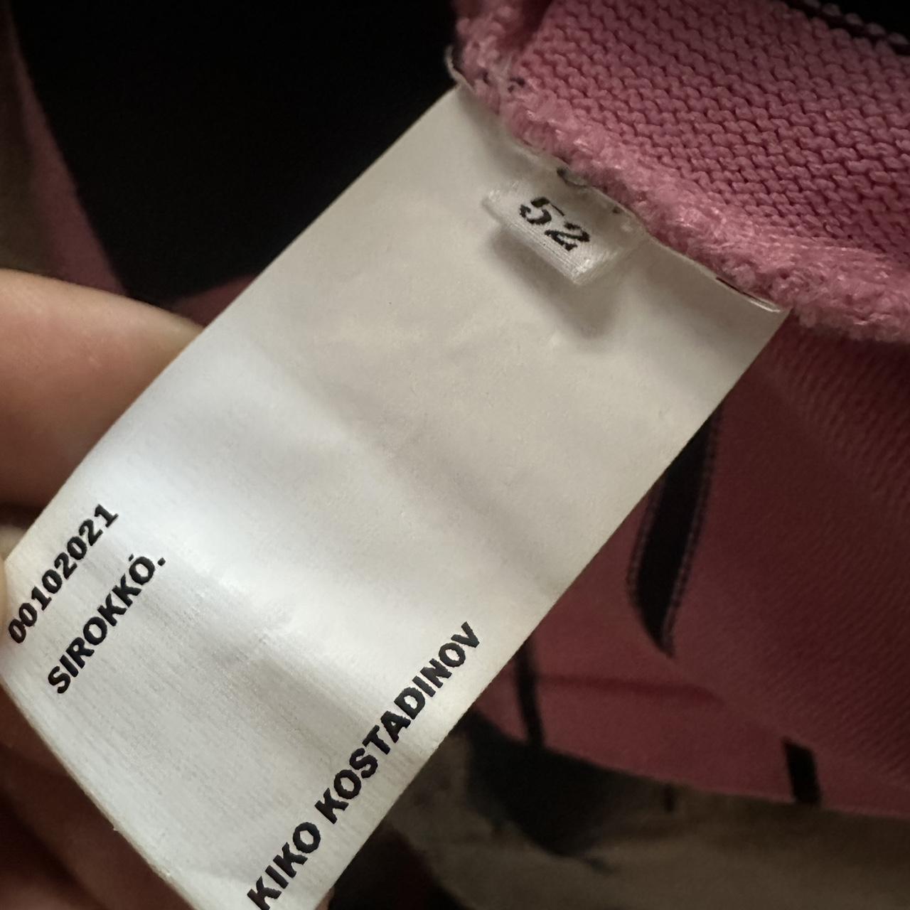 Kiko Kostadinov 2021 Hydra Pink/Black Striped Sweater