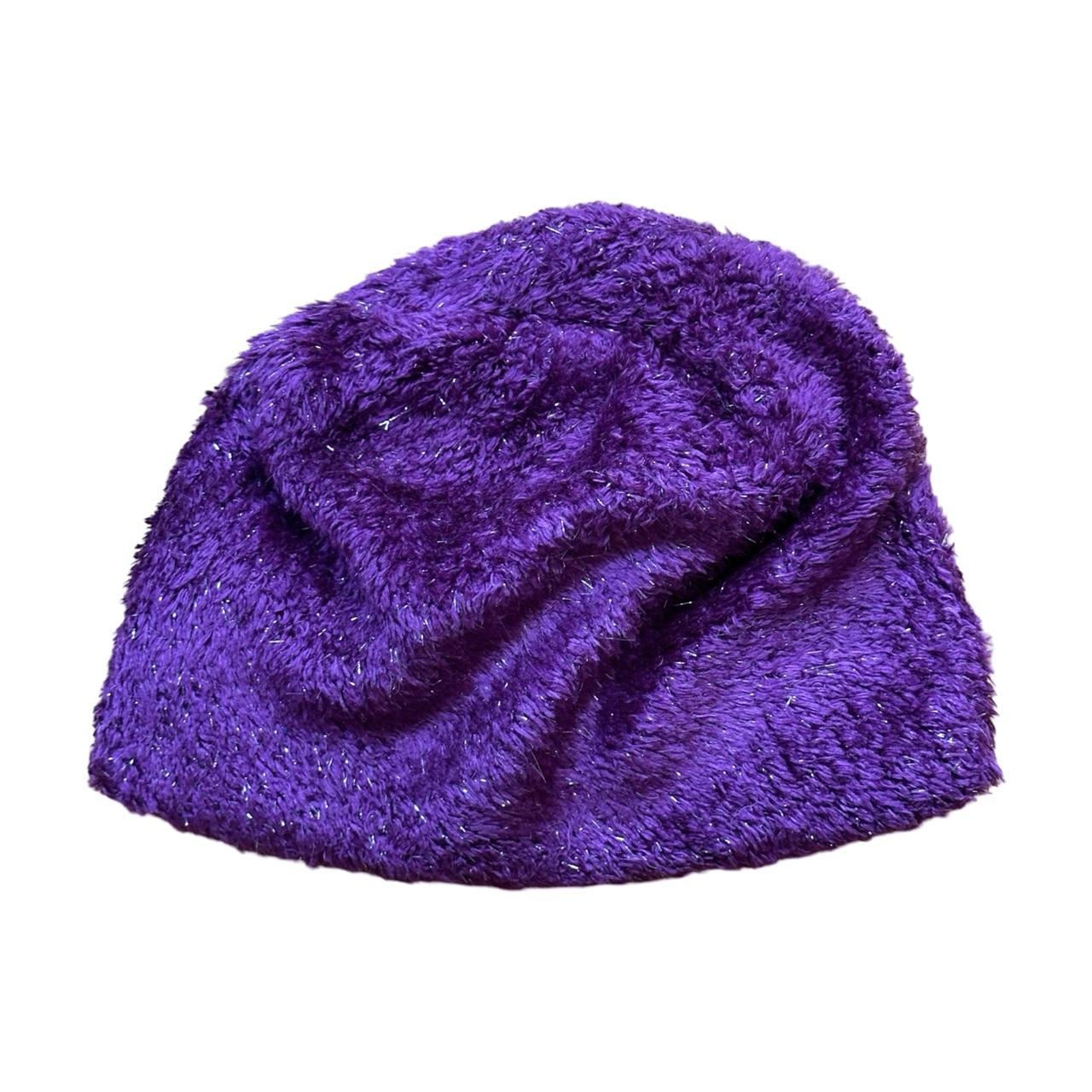 ASTROBOI* 'Candy Shop' Purple Metallic Rhinestone Winter Beanie