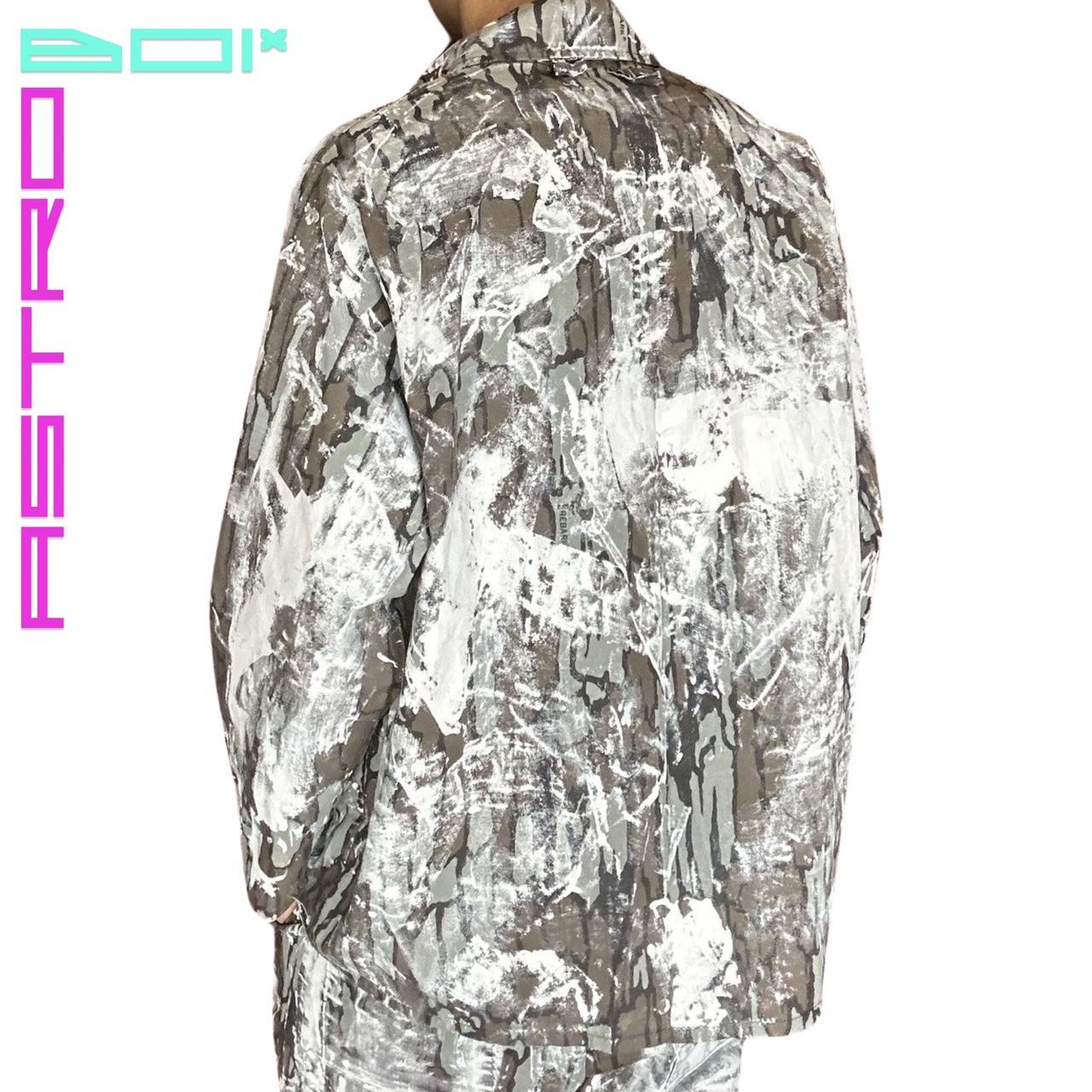 ASTROBOI* PAINTERLY BARK CAMOUFLAGE PANTS_ 34"