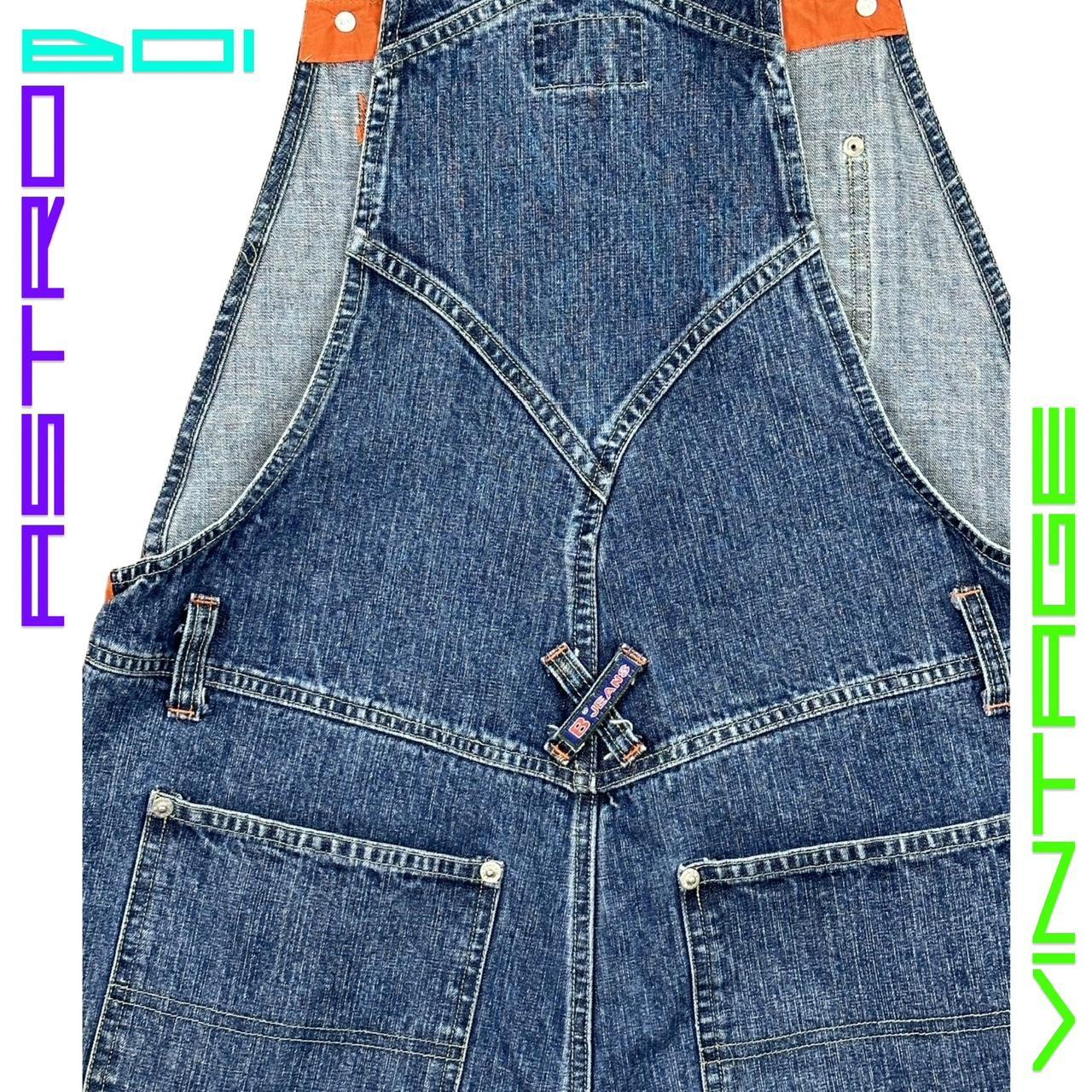 VINTAGE BUM EQUIPMENT DENIM SHORT OVERALLS