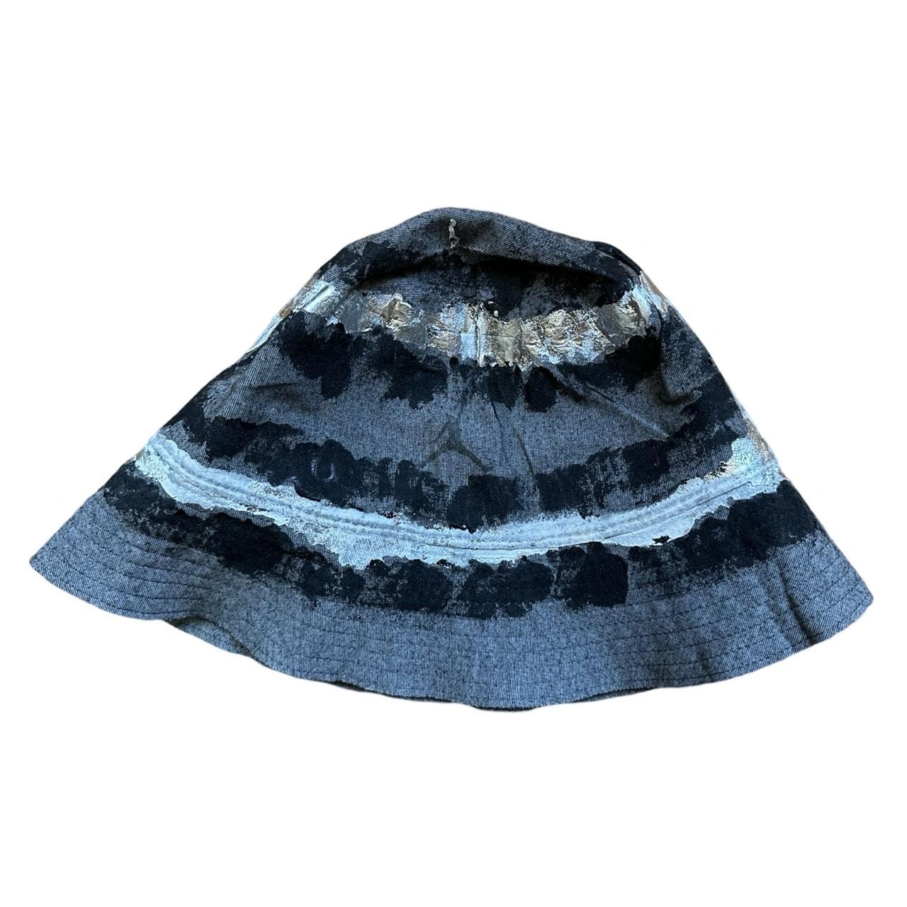 ASTROBOI* x Nike Jordan Gray Painted Bucket Hat - flat front