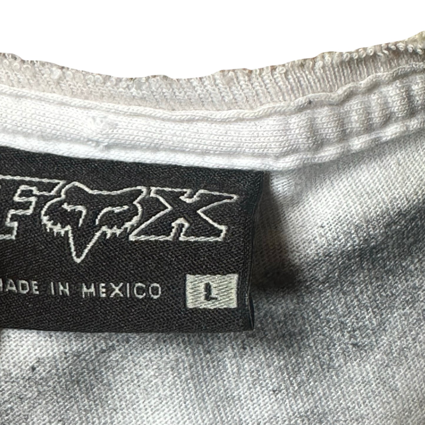 ASTROBOI* x Fox Racing White Motocross Airbrushed Tank Top – size