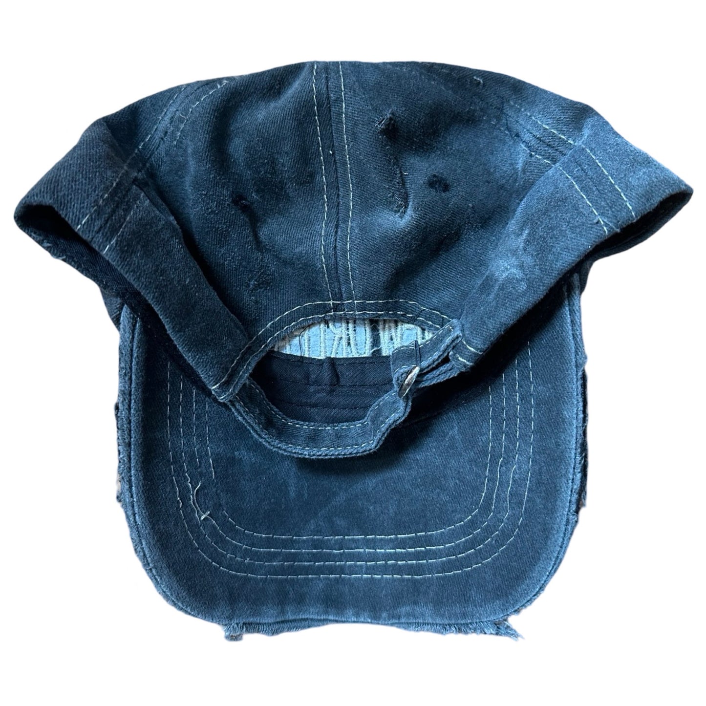 ASTROBOI* 'Technicolor' Black Distressed Rhinestone Hat