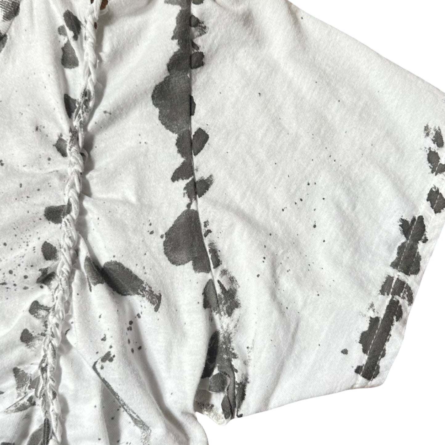 ASTROBOI* x Gildan '1001' White Braided Twist T-shirt - flat detail 2