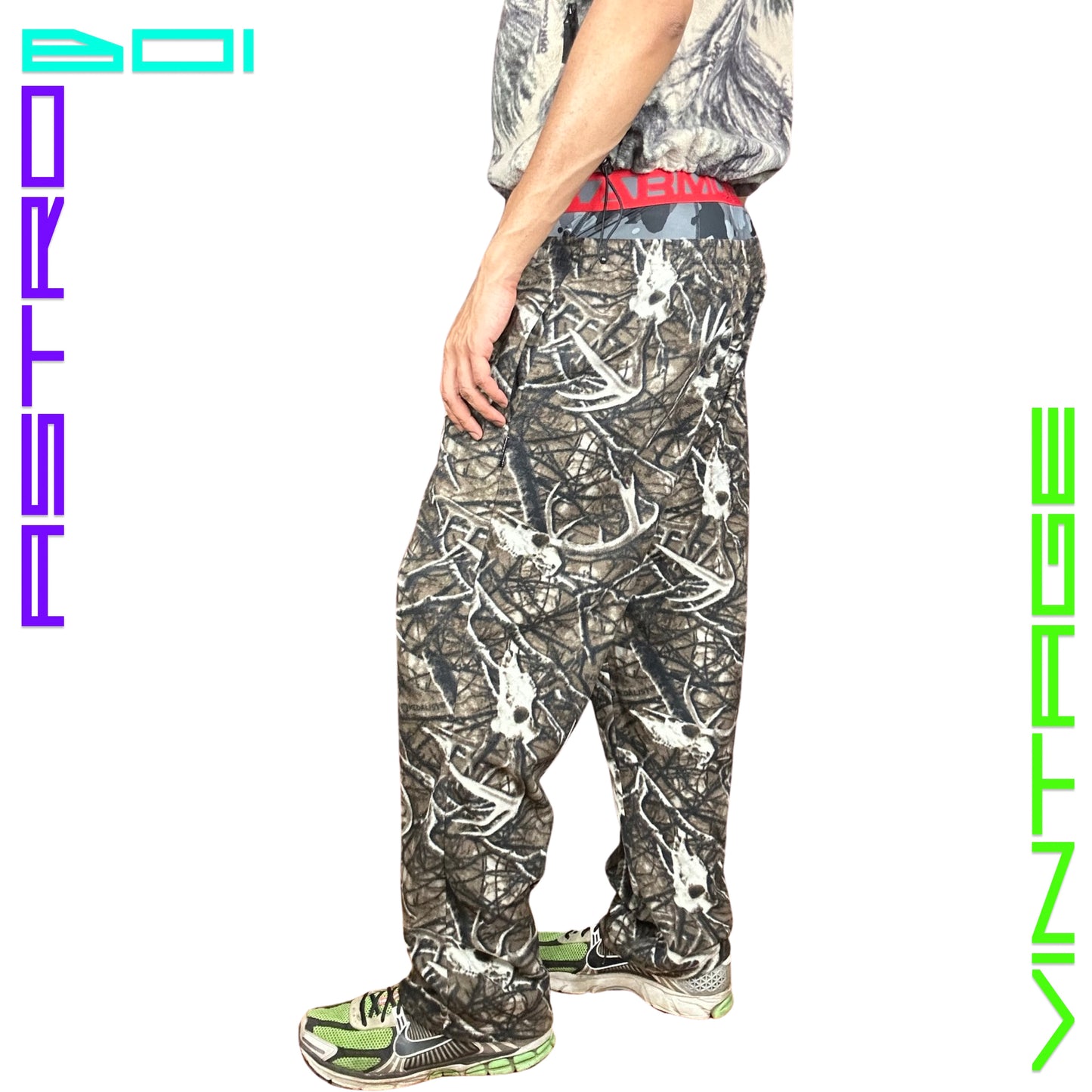 FLEECE REAL TREE BOAR LOUNGE PANTS