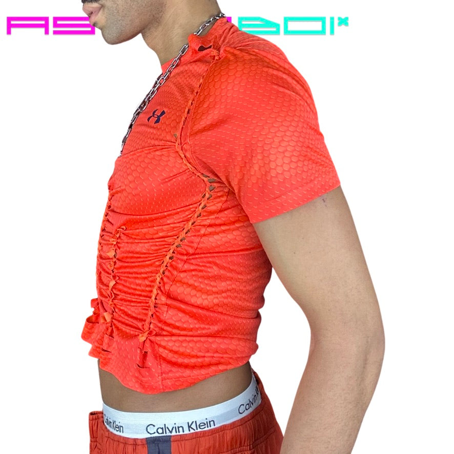 ASTROBOI* UNDER ARMOUR _ BASKETBALL LYCRA TOP _ ORANGE