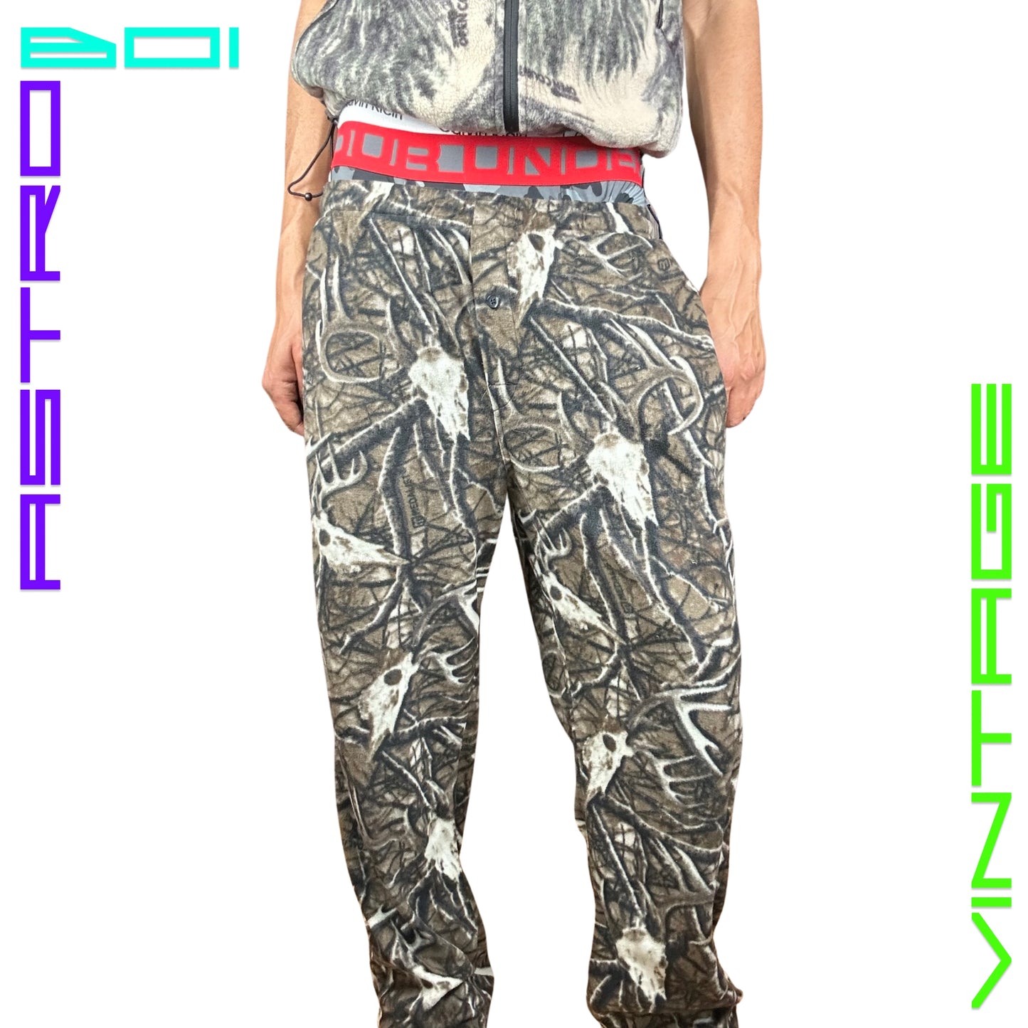 FLEECE REAL TREE BOAR LOUNGE PANTS