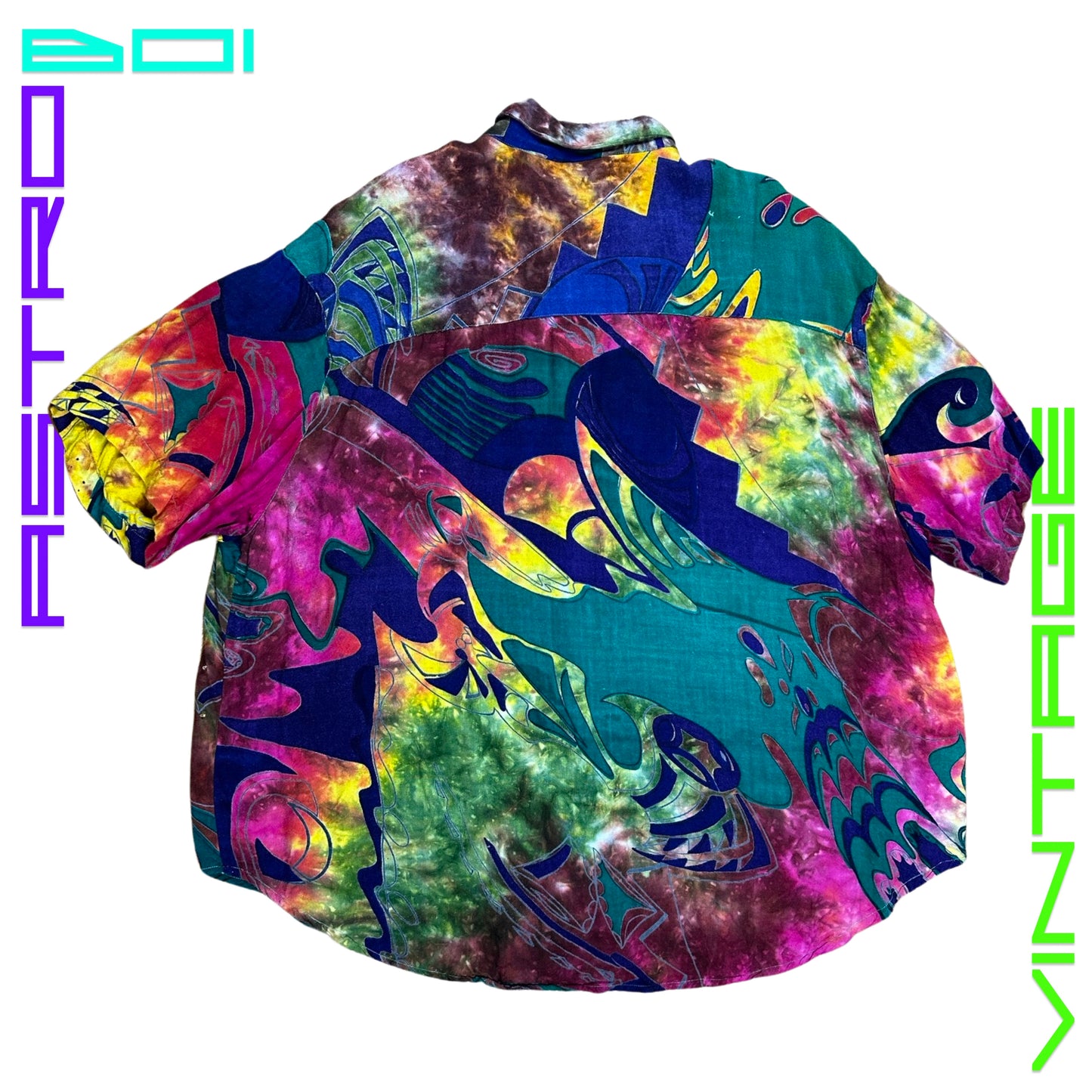 VINTAGE 90s TECHNICOLOR SEQUIN SHIRT