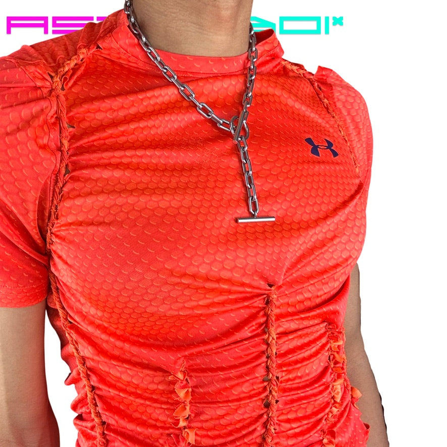 ASTROBOI* UNDER ARMOUR _ BASKETBALL LYCRA TOP _ ORANGE
