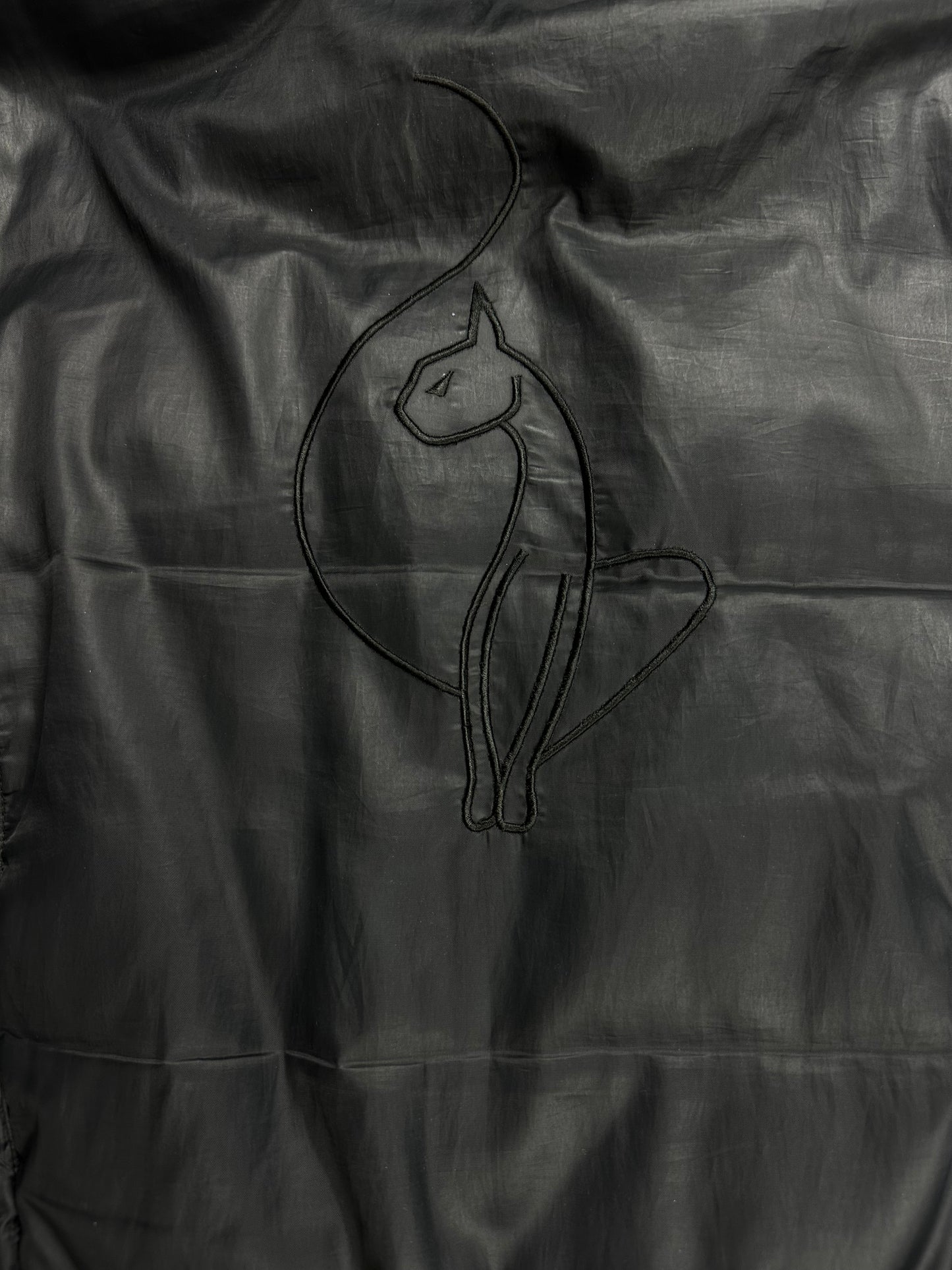 VINTAGE BABY PHAT BLACK MATTE NYLON BOMBER