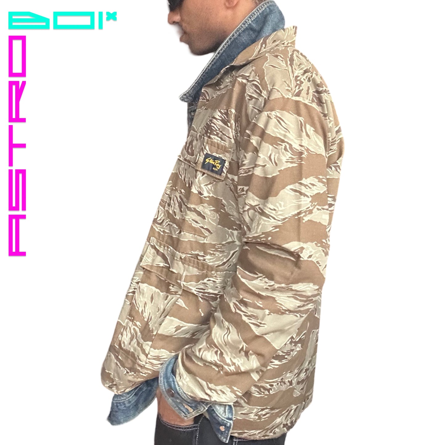 STAN RAY BROWN CAMOUFLAGE JACKET _ LARGE