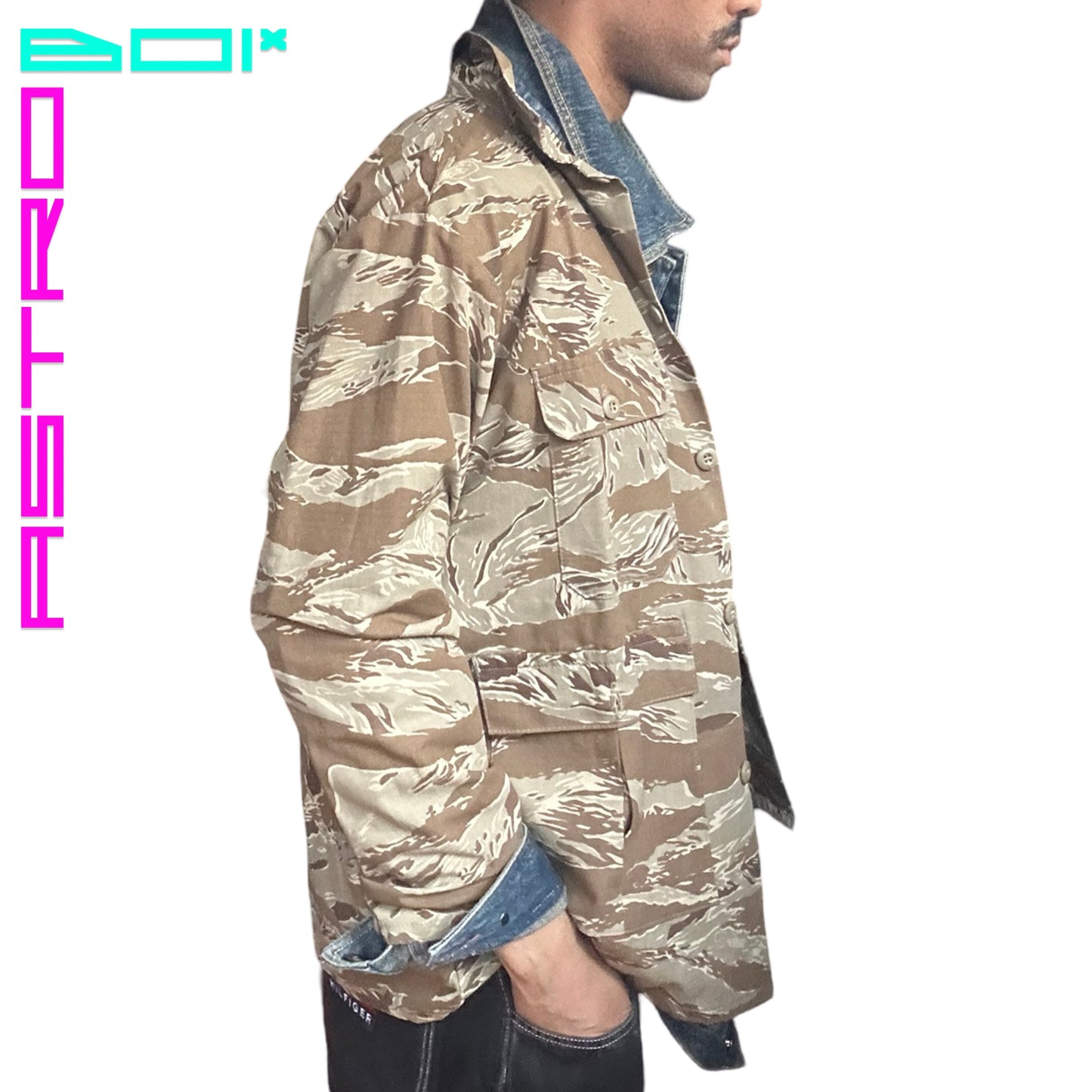 STAN RAY BROWN CAMOUFLAGE JACKET _ LARGE