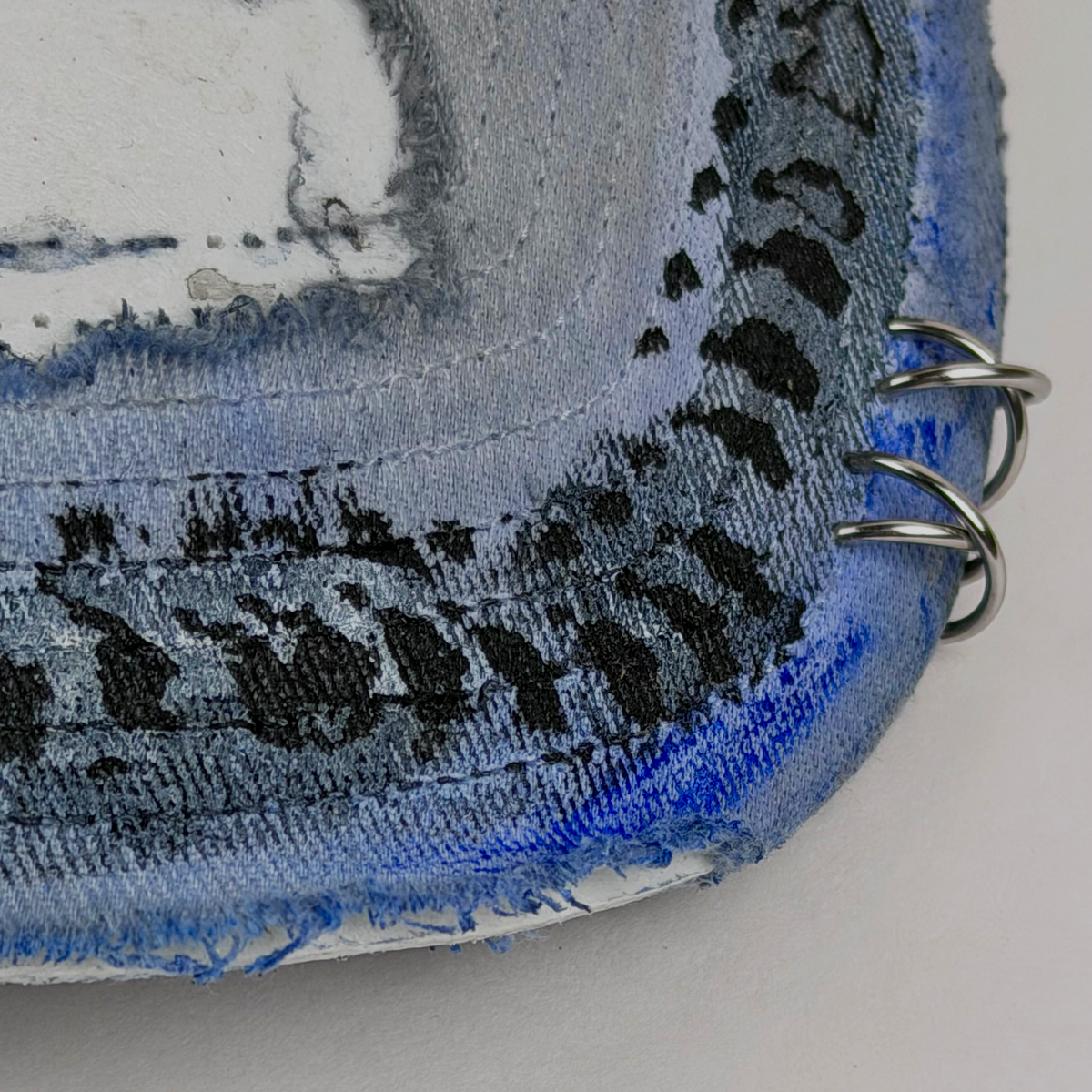 ASTROBOI* x Adidas 'Psykos' White/Blue/Black Tie-Dye Pierced Cap