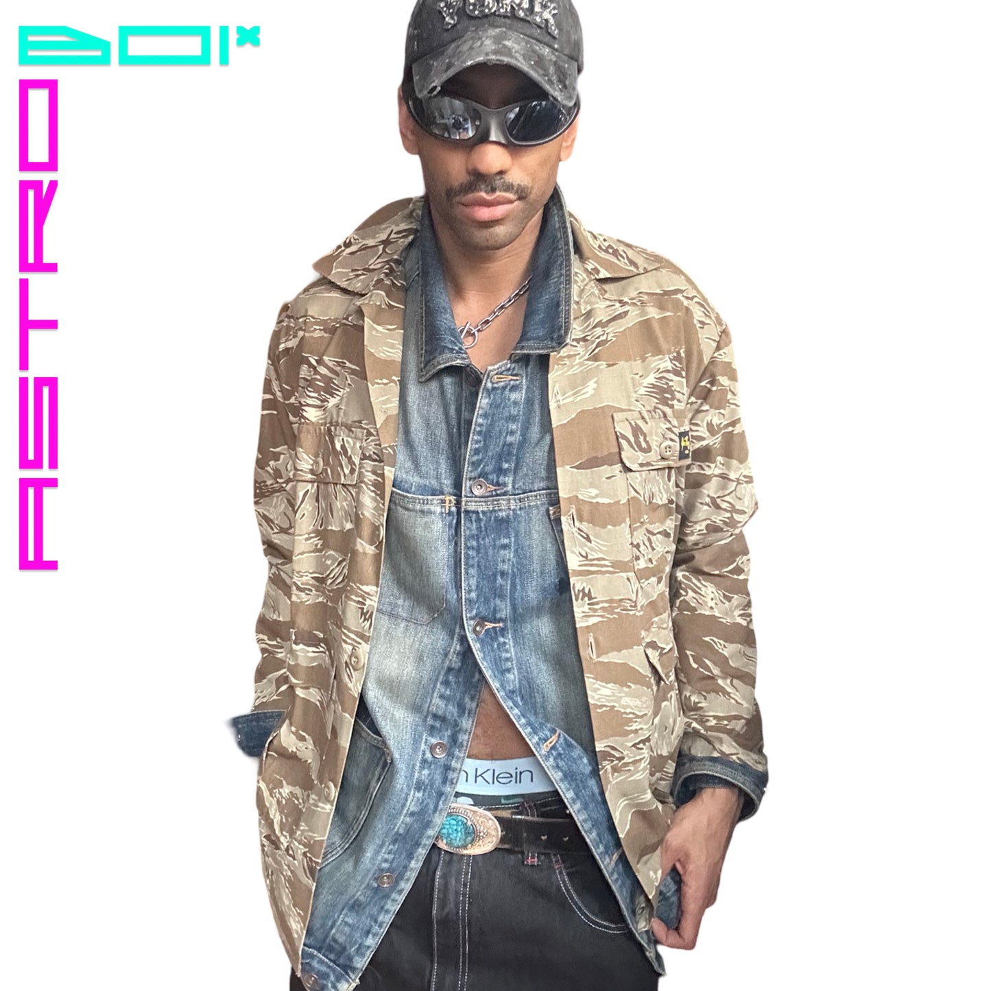 STAN RAY BROWN CAMOUFLAGE JACKET _ LARGE