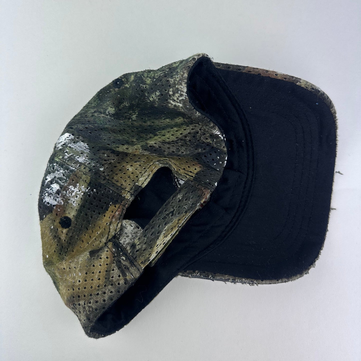 ASTROBOI* x Mossy Oak 'Moss' Green Rhinestone Mesh Hat