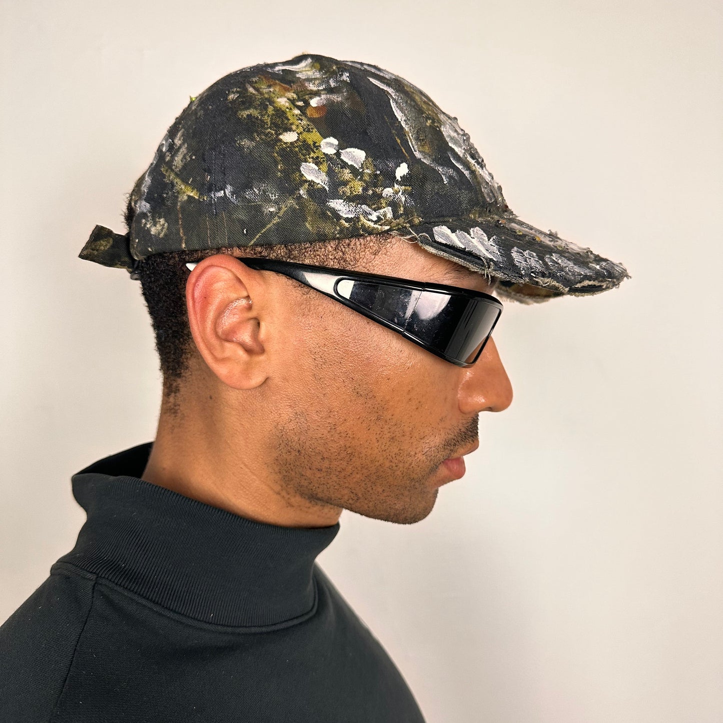 ‘This Way’ Brown/Green Camouflage Rhinestone Hat