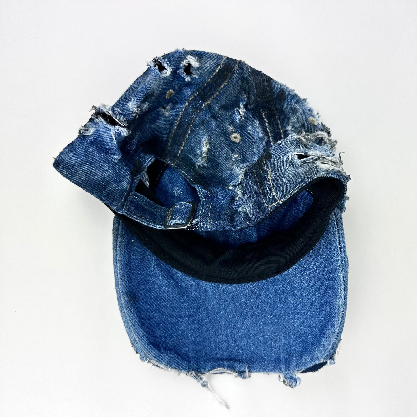 ASTROBOI* 'Denim Punk' Blue Distressed Hat