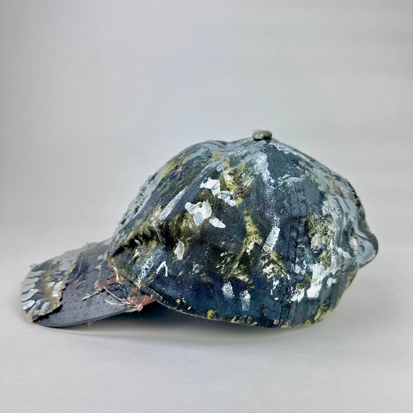 ASTROBOI* ‘This Way’ Brown/Green Camouflage Rhinestone Hat