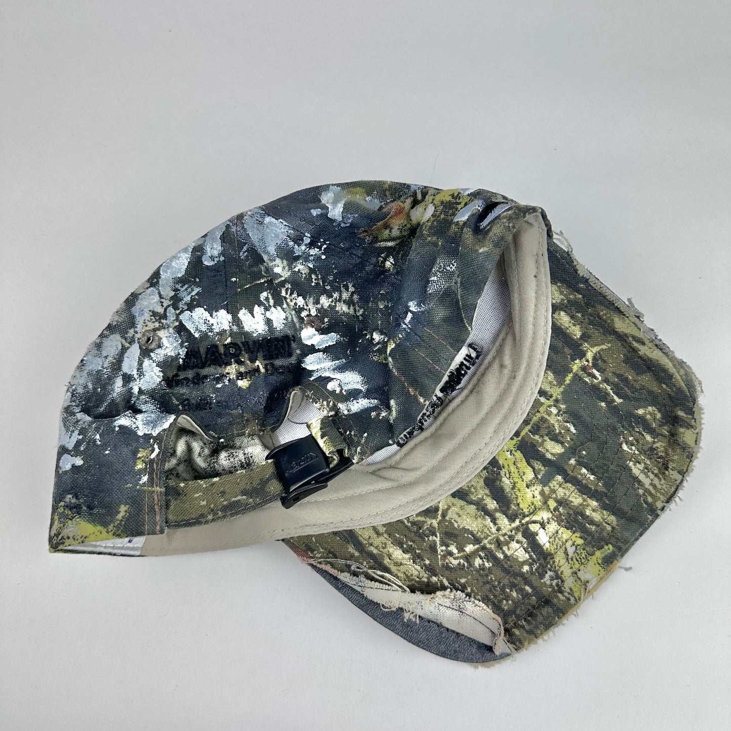 ASTROBOI* ‘This Way’ Brown/Green Camouflage Rhinestone Hat