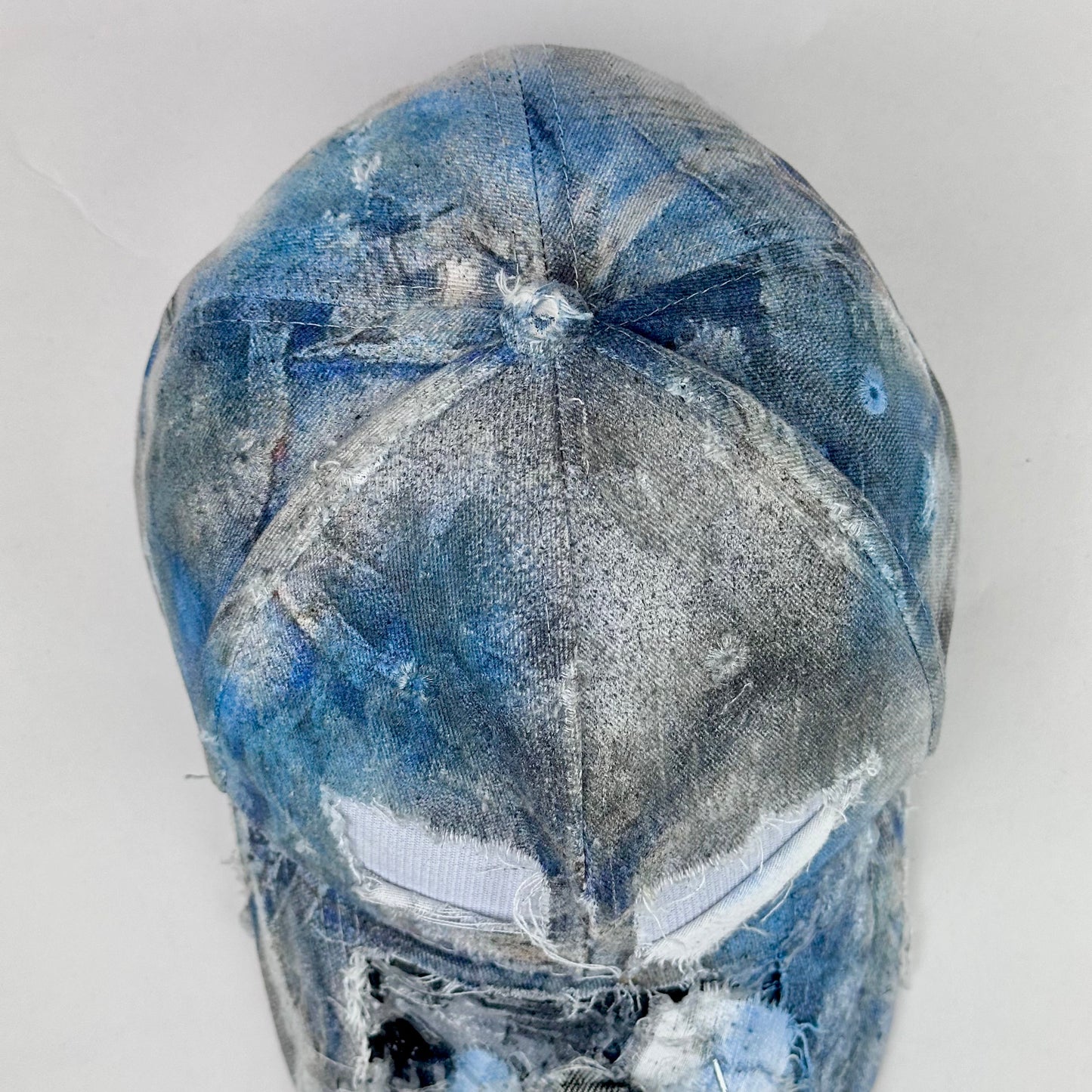 ASTROBOI* 'Margiela' Blue Deconstructed Trompe L'oeil Resin Hat