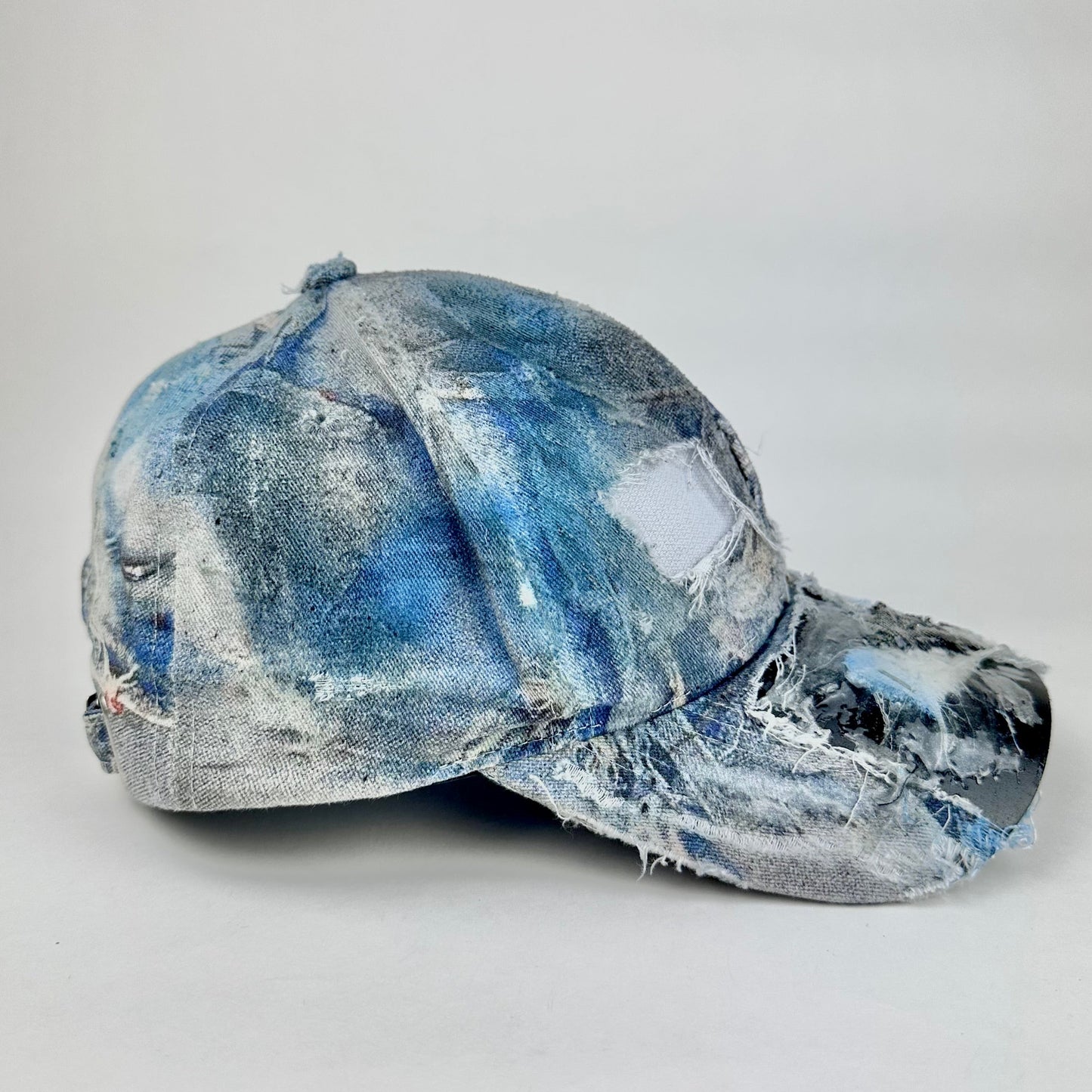 ASTROBOI* 'Margiela' Blue Deconstructed Trompe L'oeil Resin Hat