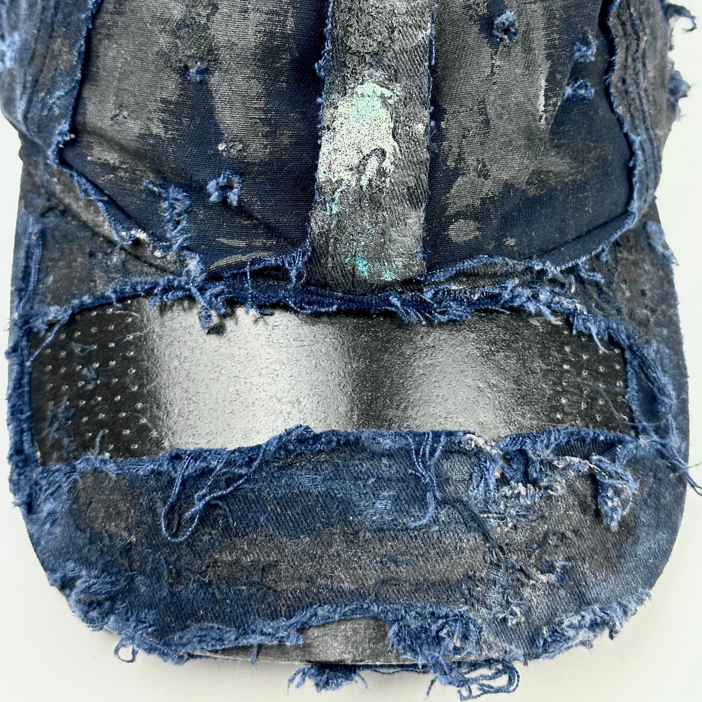 ASTROBOI* 'Theo' Blue Deconstructed Distressed Hat