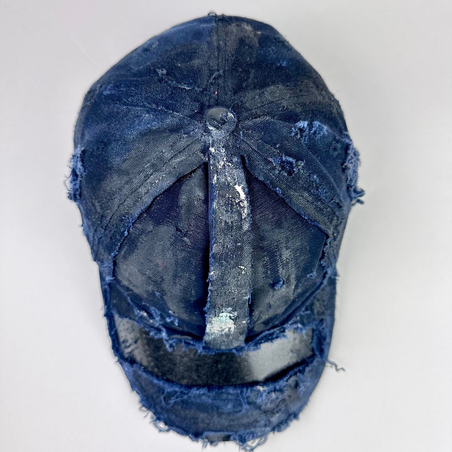 ASTROBOI* 'Theo' Blue Deconstructed Distressed Hat