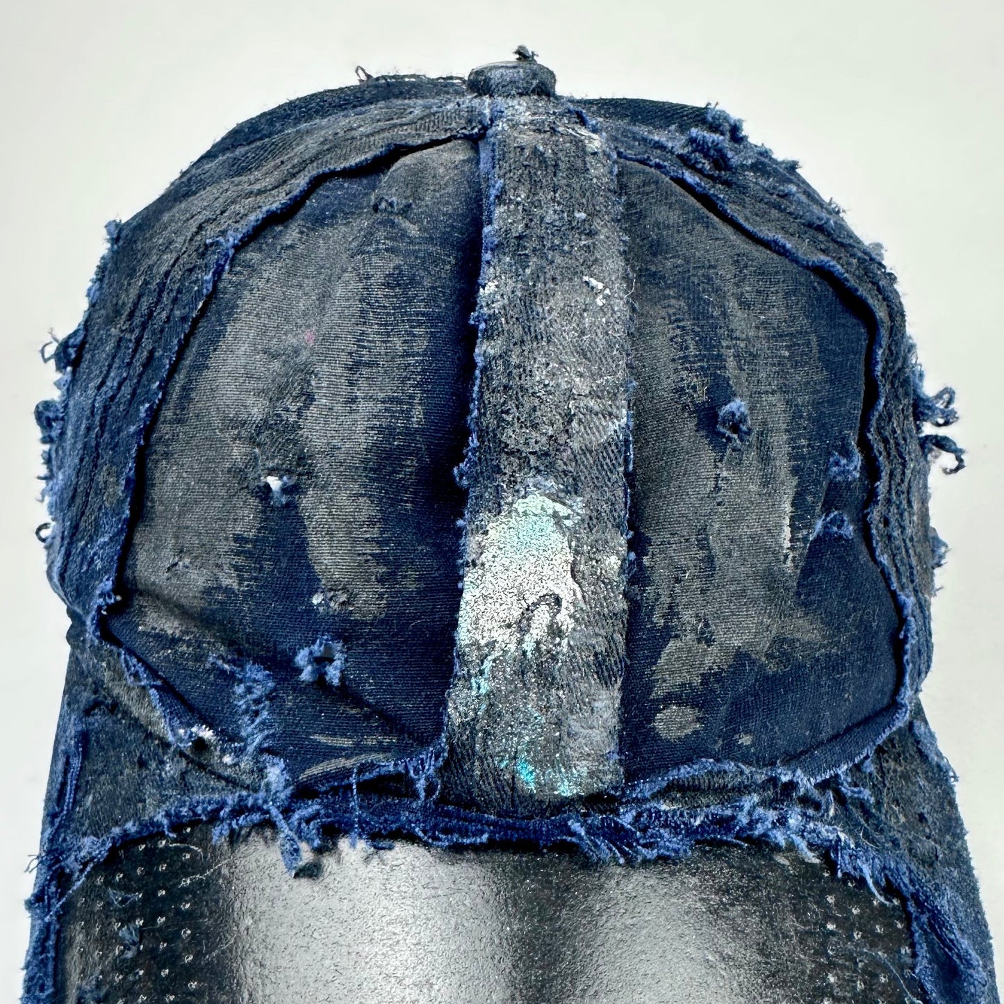 ASTROBOI* 'Theo' Blue Deconstructed Distressed Hat