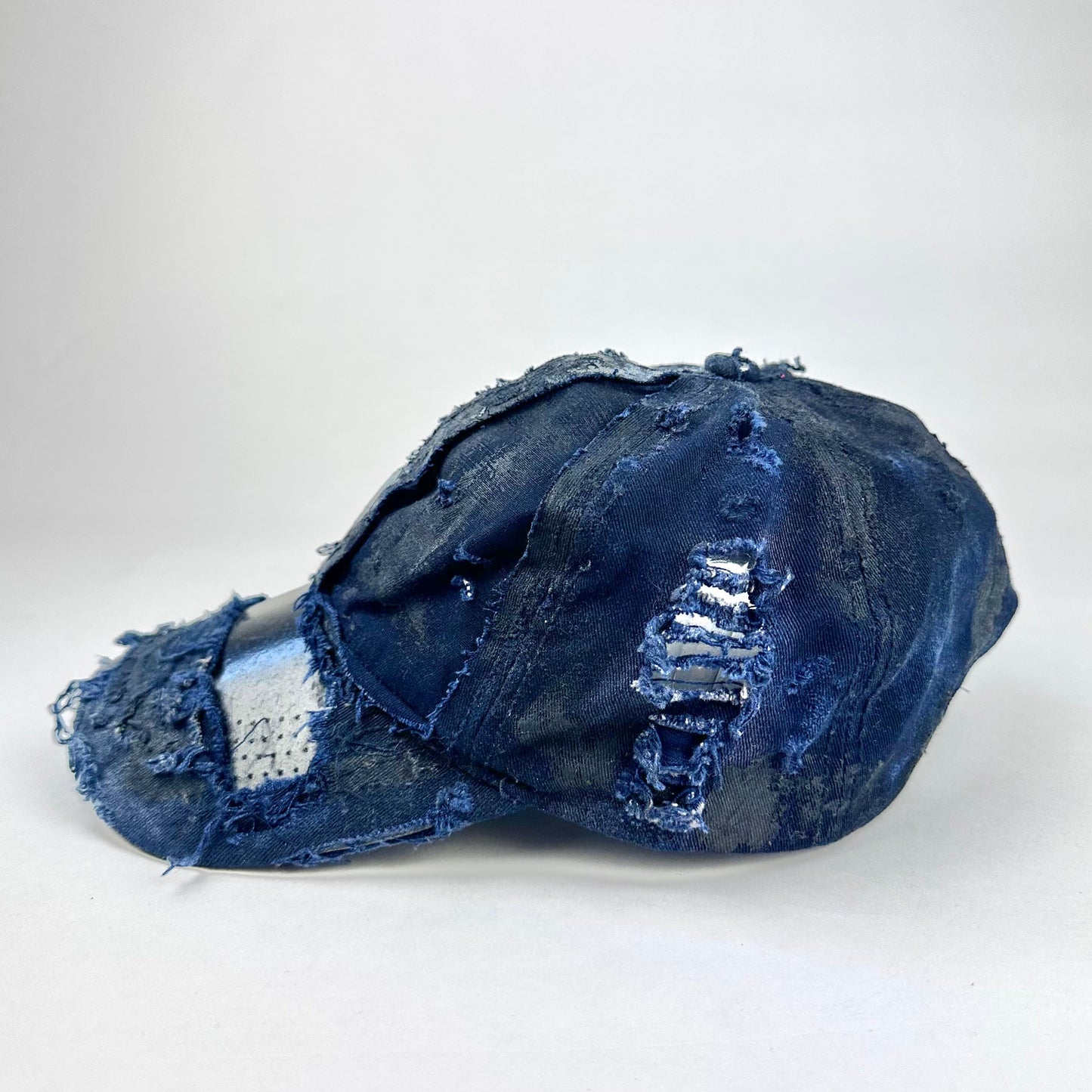 ASTROBOI* 'Theo' Blue Deconstructed Distressed Hat