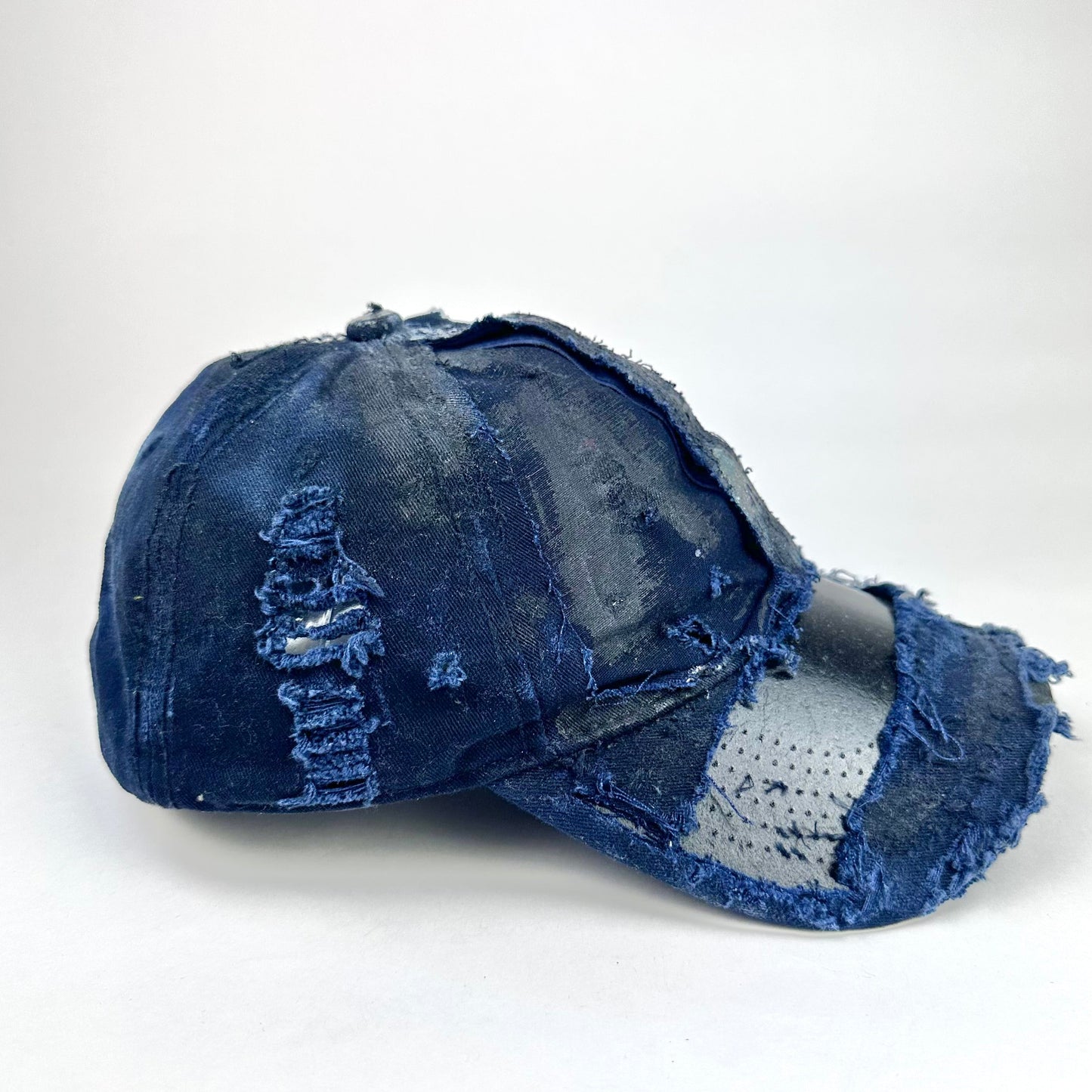 ASTROBOI* 'Theo' Blue Deconstructed Distressed Hat
